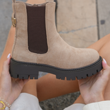 BOTTINES BEIGE CHELSEA – SEMELLE CRANTÉE - Casualmode.fr