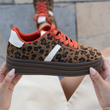 SNEAKERS LÉOPARD À SEMELLE ÉPAISSE - Casualmode.fr