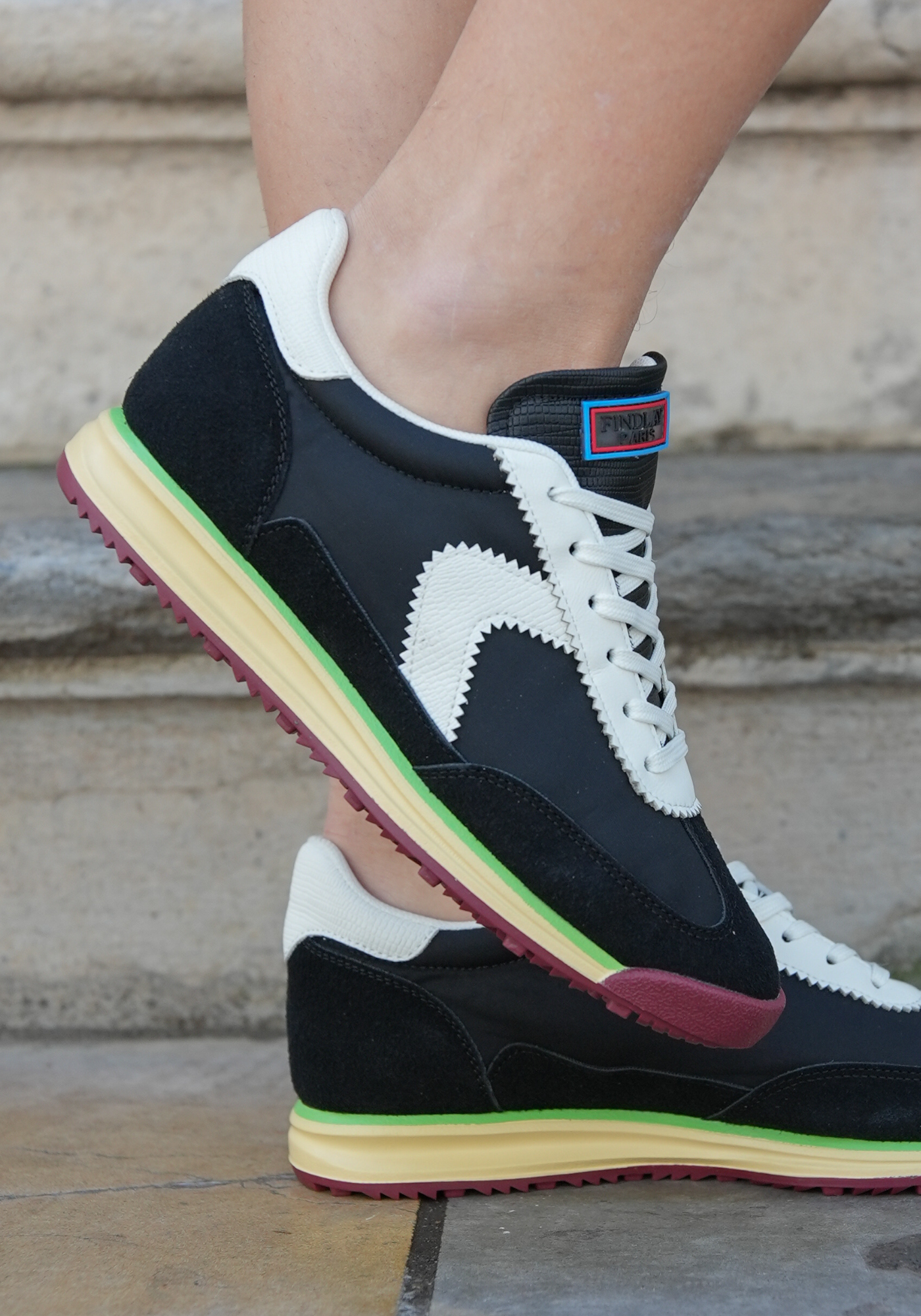 SNEAKERS NOIRES SPORTY CHIC - Casualmode.fr