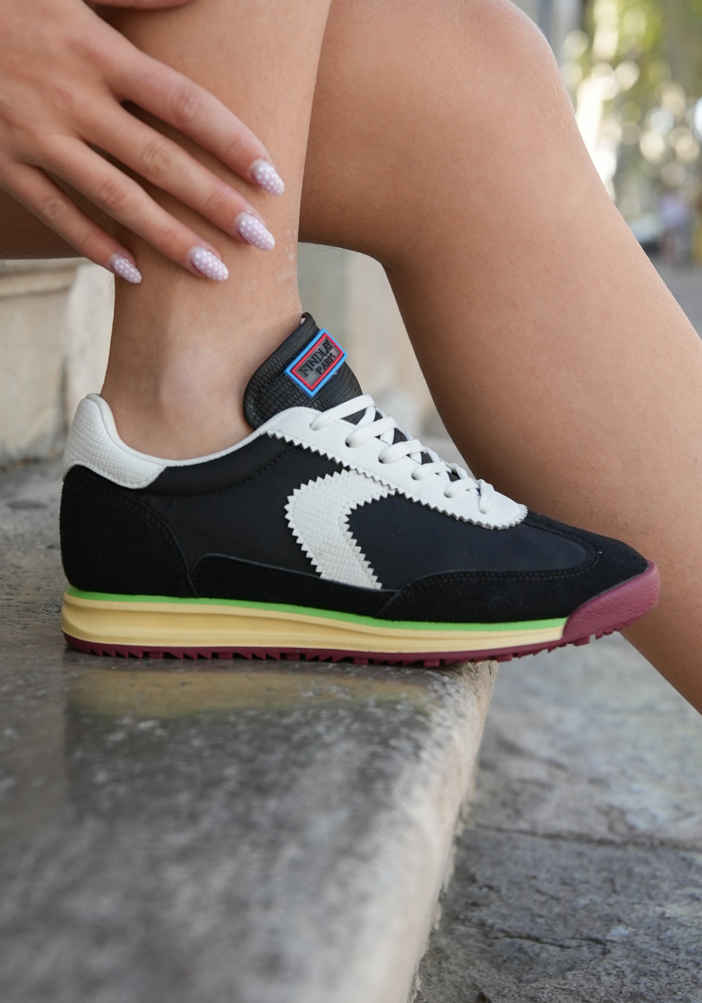 SNEAKERS NOIRES SPORTY CHIC - Casualmode.fr