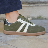 BASKETS VERTES STYLE RETRO CHIC - Casualmode.fr