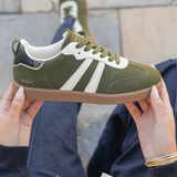 BASKETS VERTES STYLE RETRO CHIC - Casualmode.fr