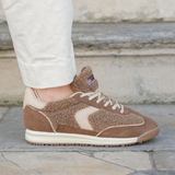 SNEAKERS MARRON FOURRÉES STYLE RÉTRO - Casualmode.fr