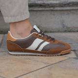 BASKETS FEMME MARRON A LACETS - Casualmode.fr