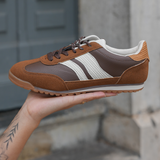 BASKETS FEMME MARRON A LACETS - Casualmode.fr