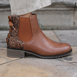 BOTTINES CAMEL GLITTER – TENDANCE & CONFORT - Casualmode.fr