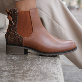 BOTTINES CAMEL GLITTER – TENDANCE & CONFORT - Casualmode.fr