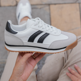 BASKETS FEMME BLANCHES A LACETS - Casualmode.fr