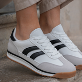 BASKETS FEMME BLANCHES A LACETS - Casualmode.fr