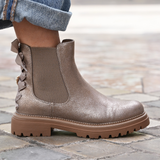 CHELSEA BOOTS BRONZE À SEMELLE CRANTÉE - Casualmode.fr