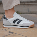 BASKETS FEMME BLANCHES A LACETS - Casualmode.fr