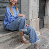 BOTTINES CHELSEA MÉTALLISÉES – DÉTAIL LÉOPARD - Casualmode.fr