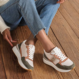 BASKETS MULTICOLORES AVEC DÉTAILS PAILLETTÉS - Casualmode.fr