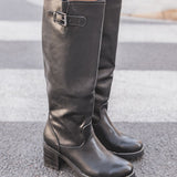 BOTTES HAUTES À TALONS & BOUCLE ÉLÉGANTE - Casualmode.fr