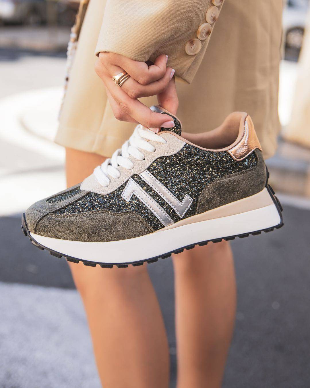 CL11 SNEAKERS-CL82 GREEN - Casualmode.fr