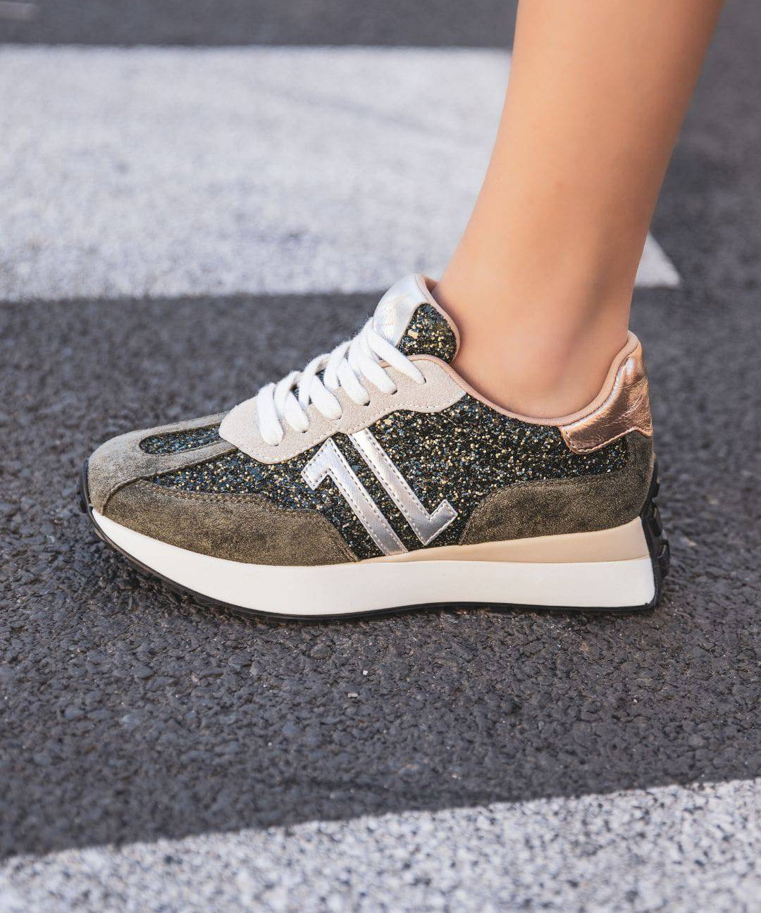 CL11 SNEAKERS-CL82 GREEN - Casualmode.fr