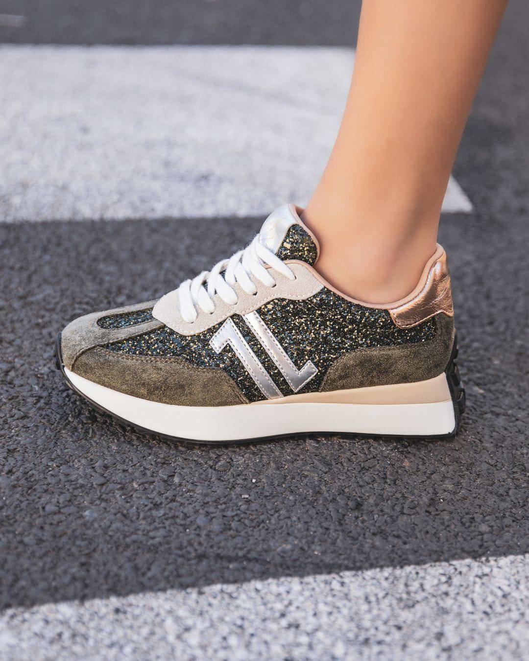 CL11 SNEAKERS-CL82 GREEN - Casualmode.fr