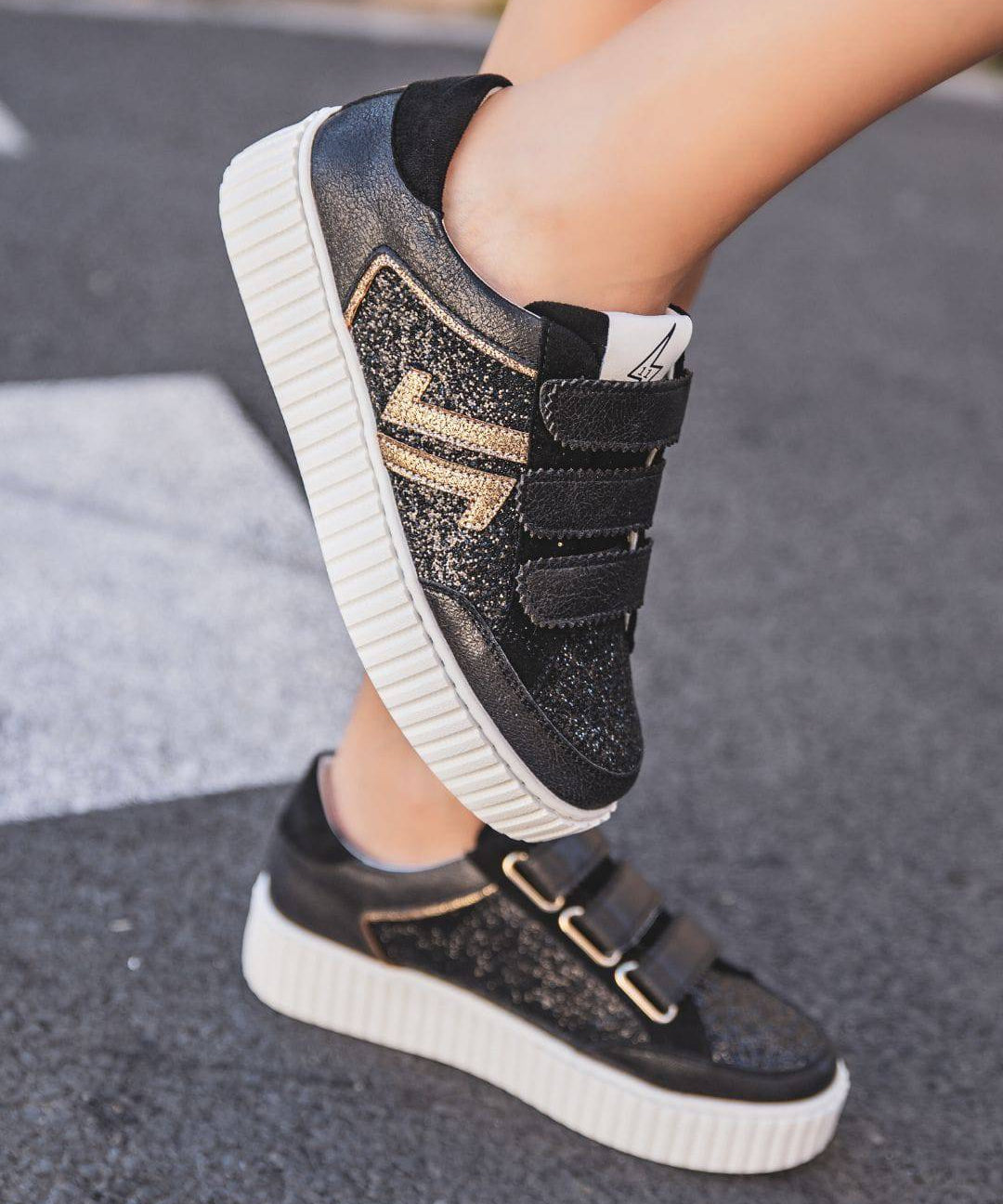 CL11 SNEAKERS - CL79-BLACK - Casualmode.fr