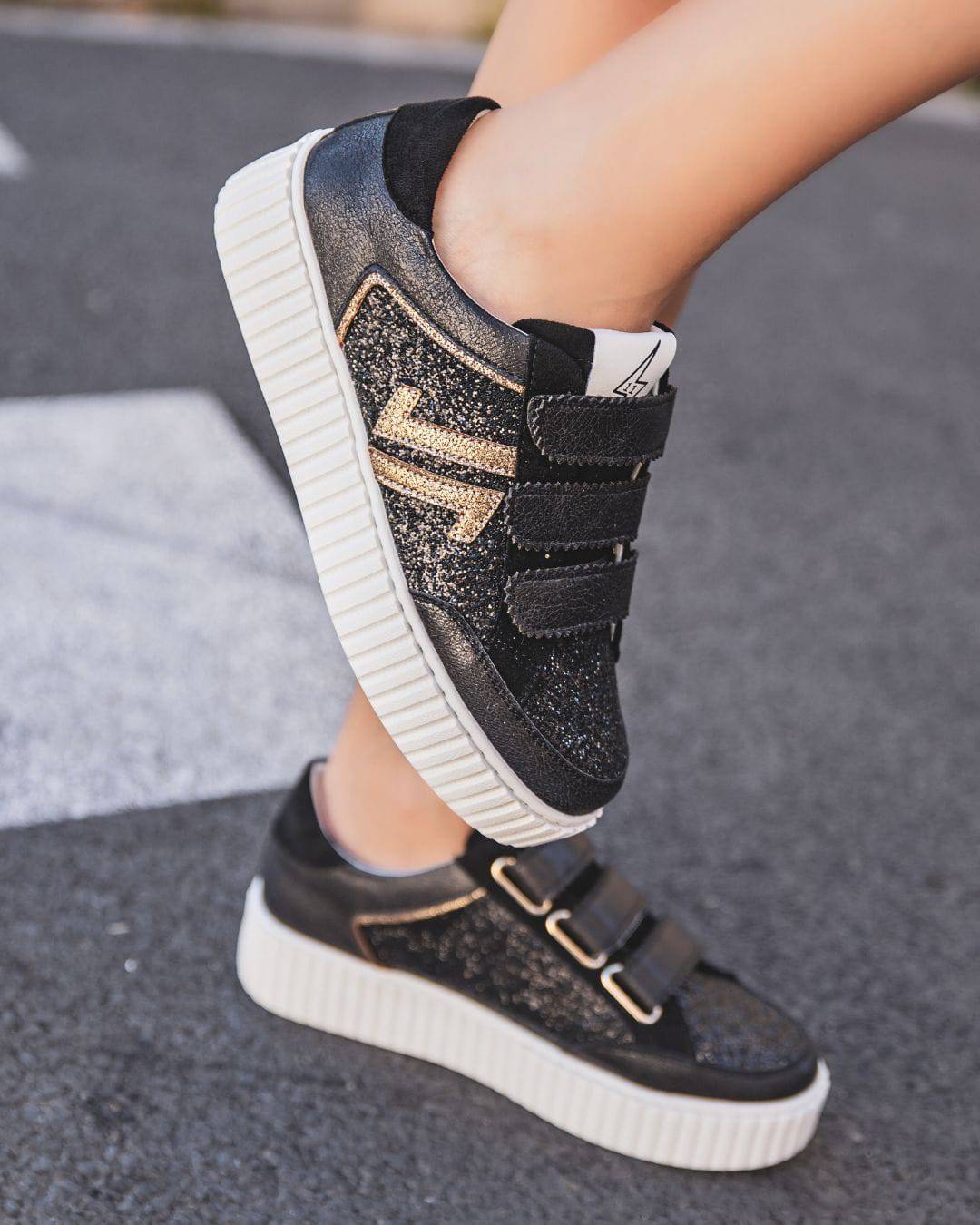 CL11 SNEAKERS - CL79-BLACK - Casualmode.fr