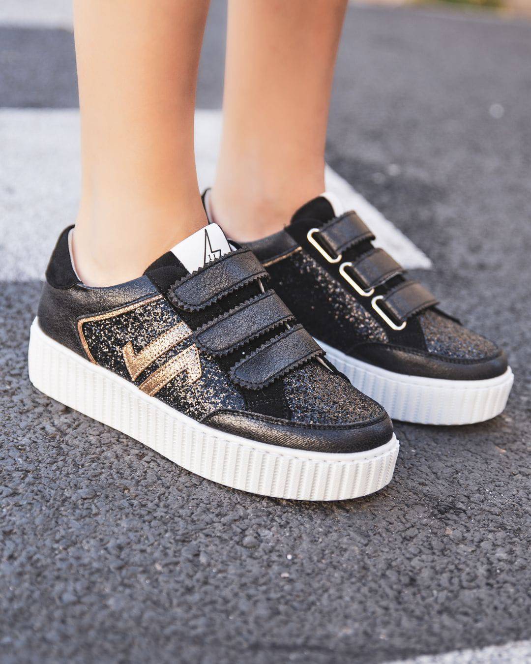 CL11 SNEAKERS - CL79-BLACK - Casualmode.fr