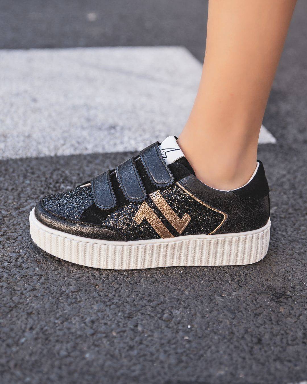 CL11 SNEAKERS - CL79-BLACK - Casualmode.fr