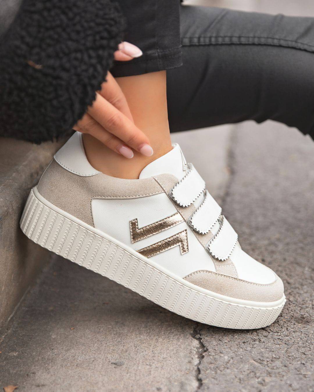 CL11 SNEAKERS-CL73 GOLD - Casualmode.fr