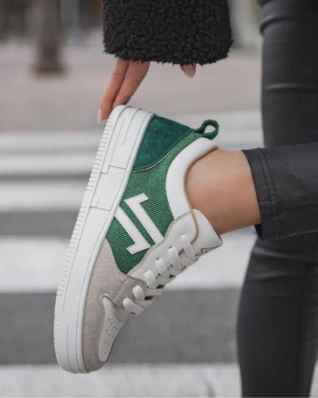 CL11 SNEAKERS- CL68 GREEN - Casualmode.fr
