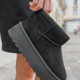 BOTTINES FOURRÉES PLATEFORME NOIRES - Casualmode.fr