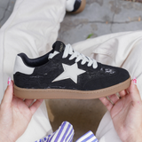 BASKETS NOIRES AVEC ÉTOILE BLANCHE - Casualmode.fr